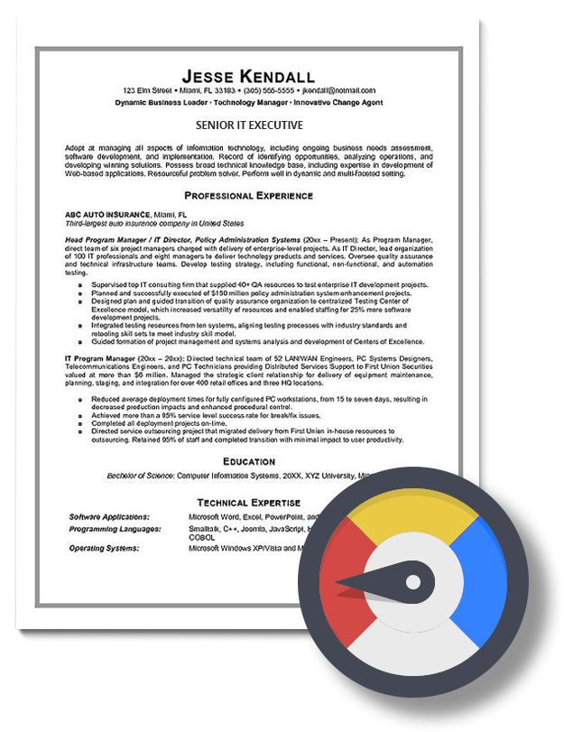 Executive resume writing services perth