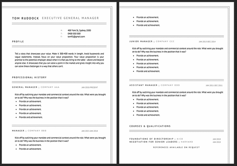 Australian Resume Examples That Will Get You The Job In 2022
