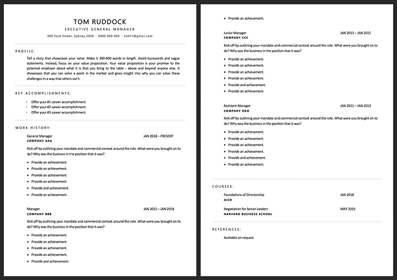 Need a resume template in Word?