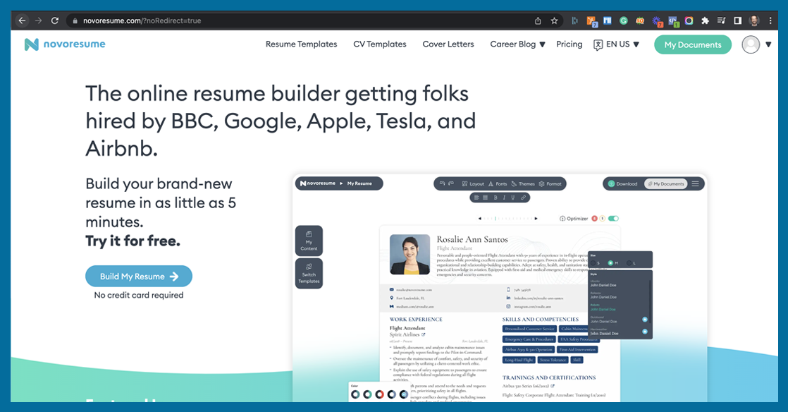 resume builder australia