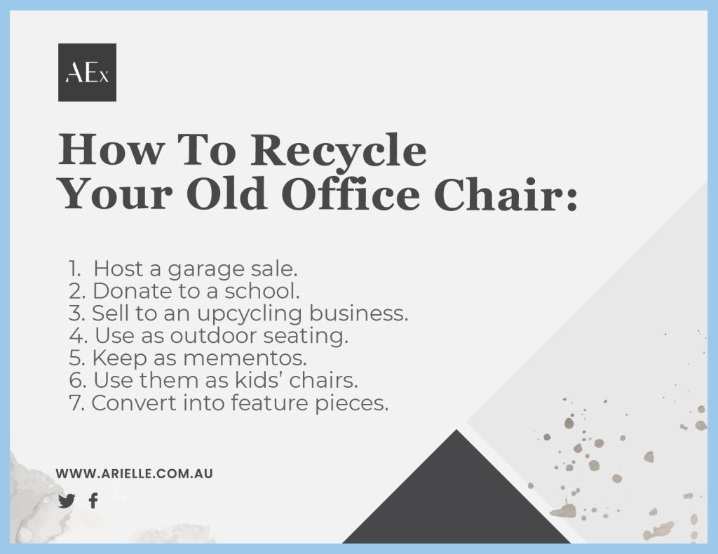 how to recycle office chairs
