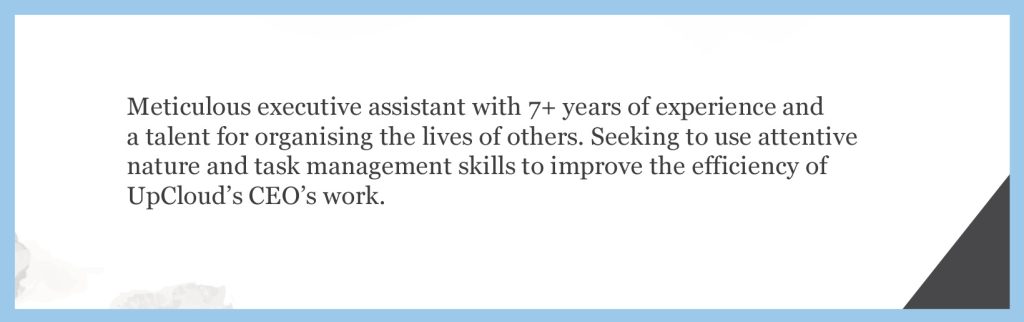 detail oriented on resume