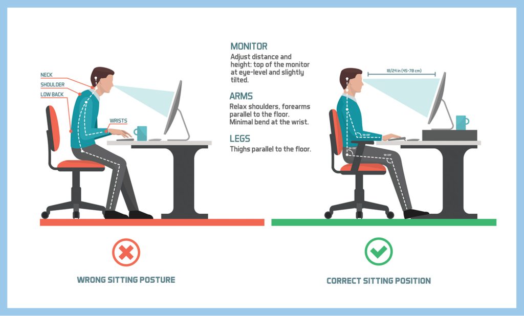 how to sit with back pain