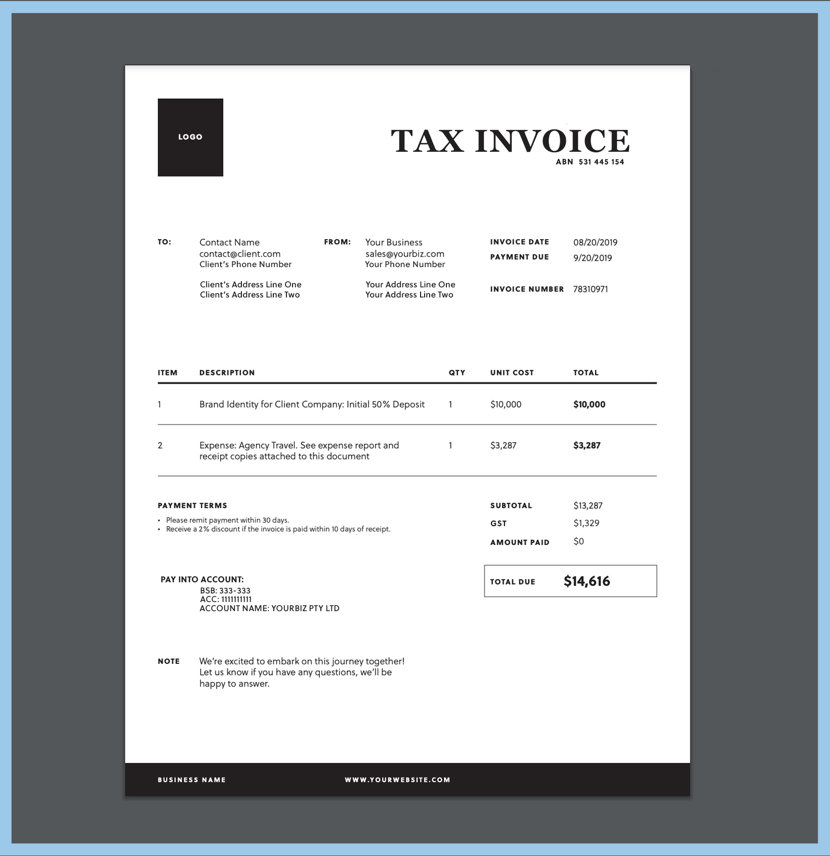 How To Create A Professional Looking Australian Invoice